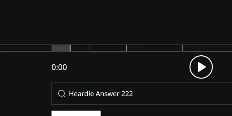 Heardle 4 October Answer and Hints Today 222