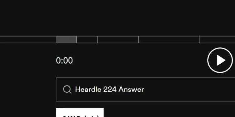 Heardle 6 October Answer and Hints Today 224