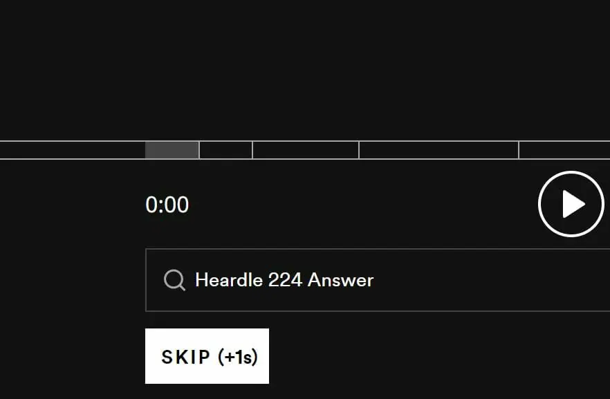 Heardle 6 October Answer and Hints Today 224