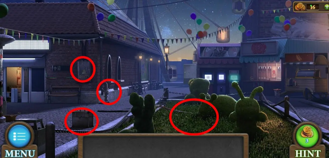 Tricky Doors Walkthrough Level 5 First Scene Highlighted Items