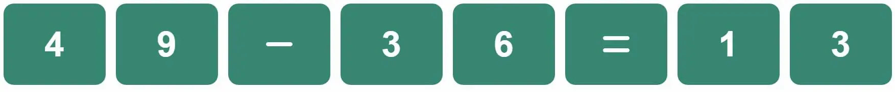 Daily Bi-Nerdle Answer 1 - 10th November 2022