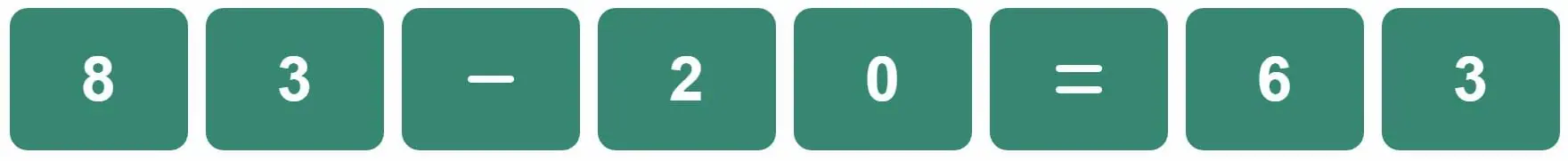 Daily Bi-Nerdle Answer 1 - 12th November 2022
