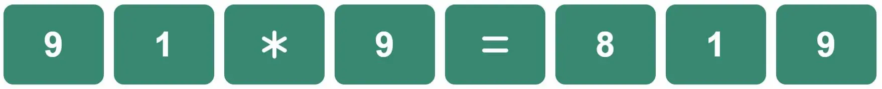 Daily Bi-Nerdle Answer 1 - 24th November 2022