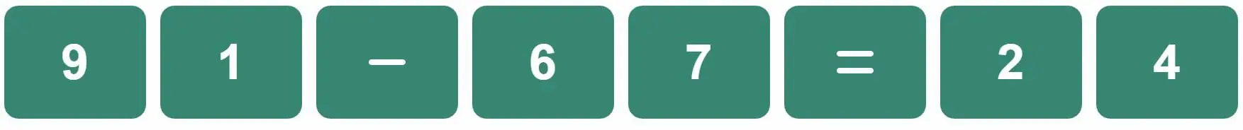 Daily Bi-Nerdle Answer 2 - 30th November 2022