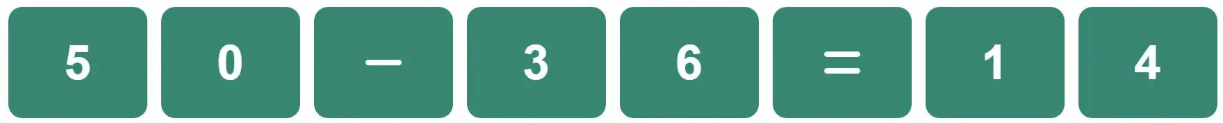Daily Bi-Nerdle Answer 2 - 5th November 2022
