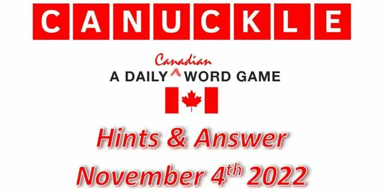 Daily Canuckle - 4th November 2022