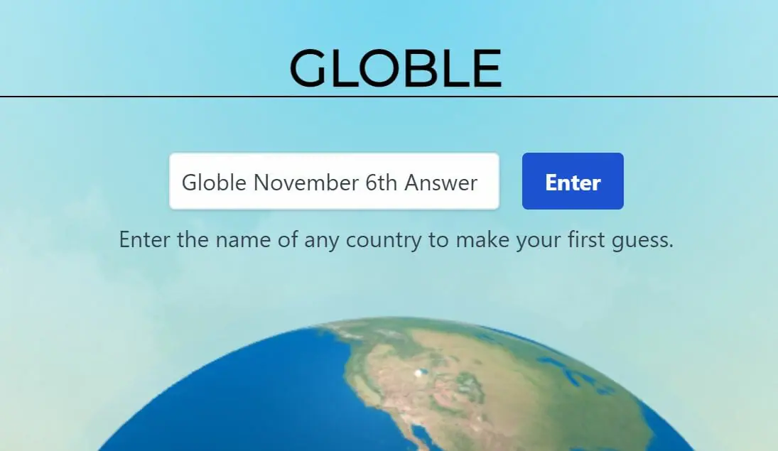 Daily Globle - 6th November 2022