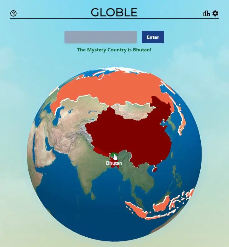 Daily Globle Answer - 13th November 2022