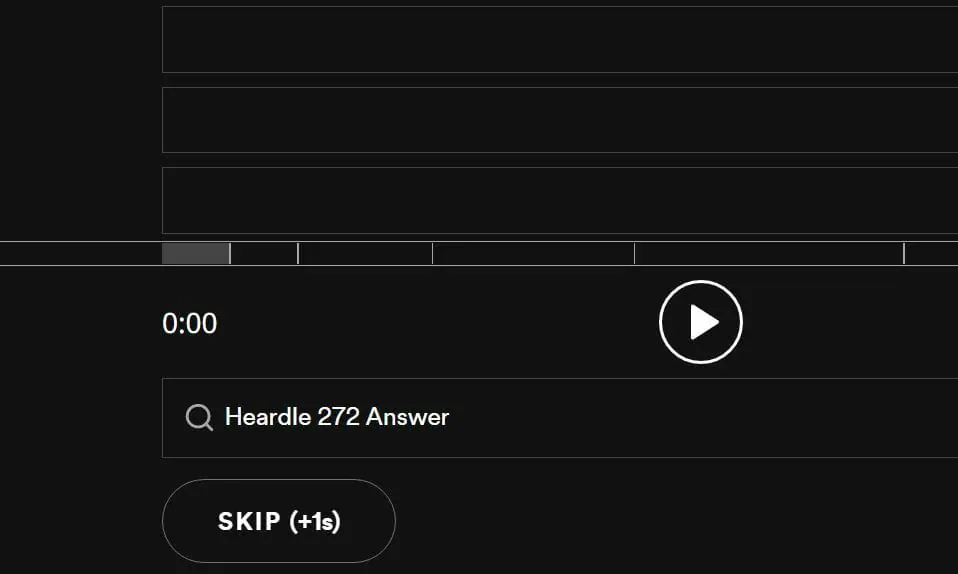 Daily Heardle 272 - 23rd November 2022