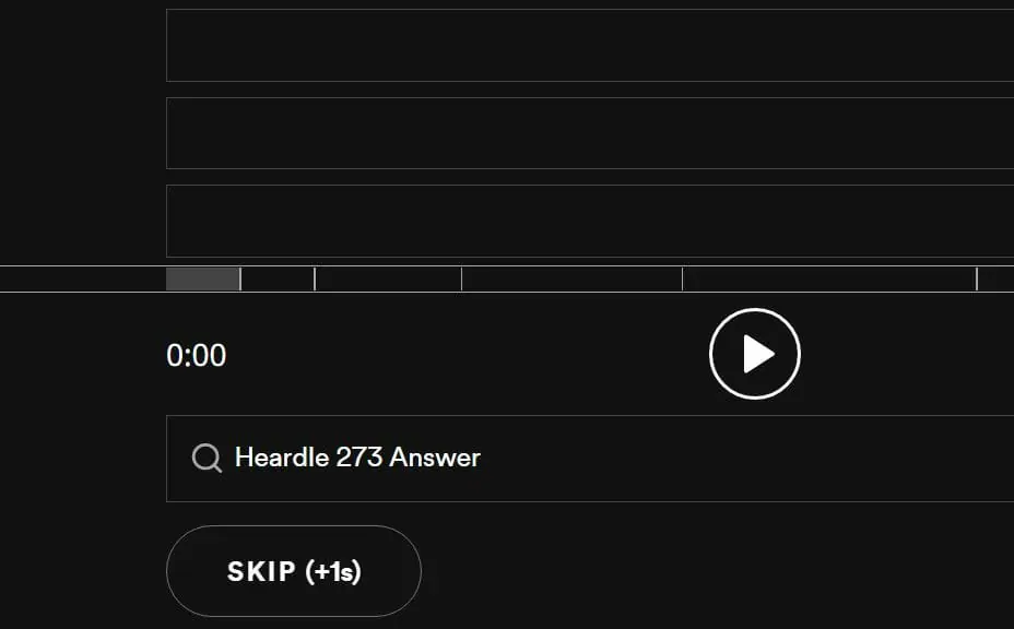 Daily Heardle 273 - 24th November 2022