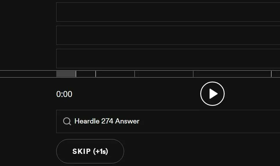 Daily Heardle 274 - 25th November 2022