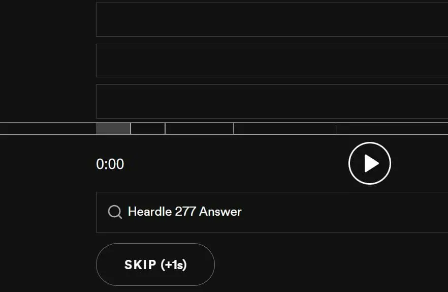 Daily Heardle 277 - 28th November 2022