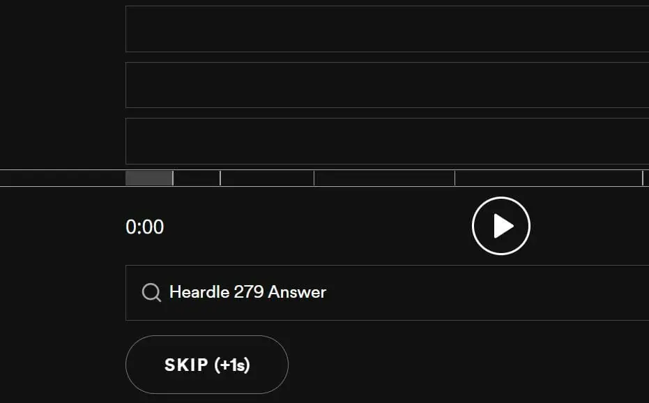 Daily Heardle 279 - 30th November 2022