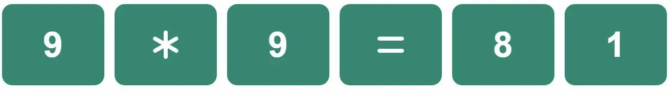 Daily Mini Bi-Nerdle Answer 1 - 11th November 2022