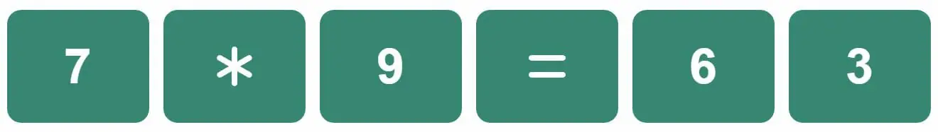 Daily Mini Bi-Nerdle Answer 1 - 13th November 2022