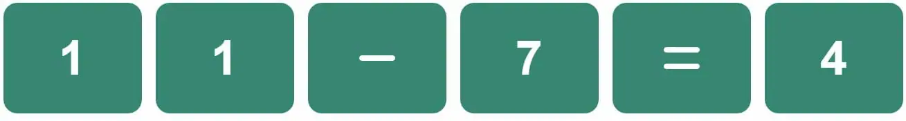 Daily Mini Bi-Nerdle Answer 1 - 14th November 2022