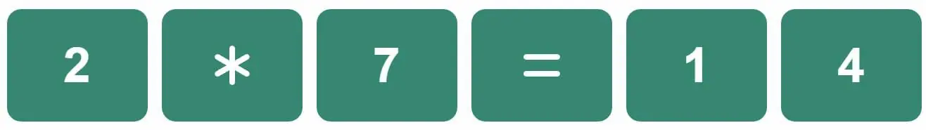 Daily Mini Bi-Nerdle Answer 2 - 14th November 2022
