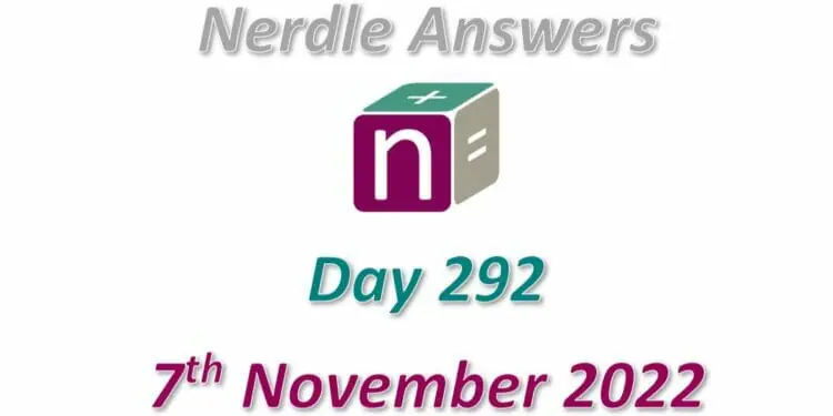 Daily Nerdle 292 Answers - November 7th, 2022