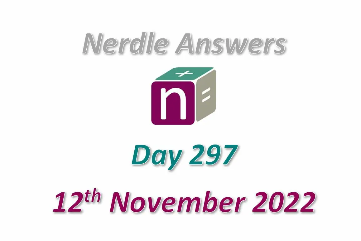 Daily Nerdle 297 Answers - November 12th, 2022