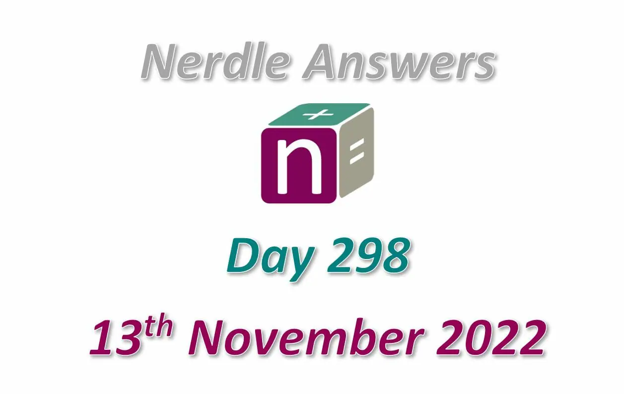 Daily Nerdle 298 Answers - November 13th, 2022