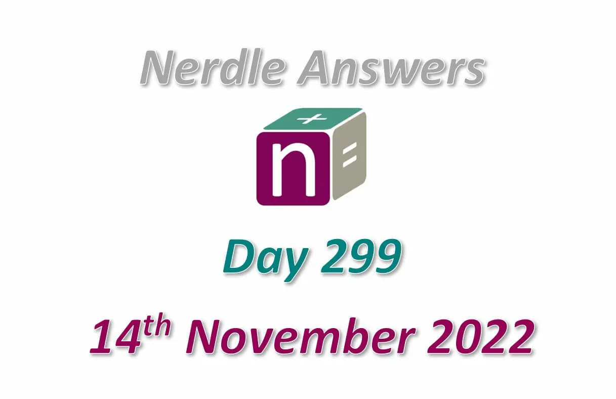 Daily Nerdle 299 Answers - November 14th, 2022