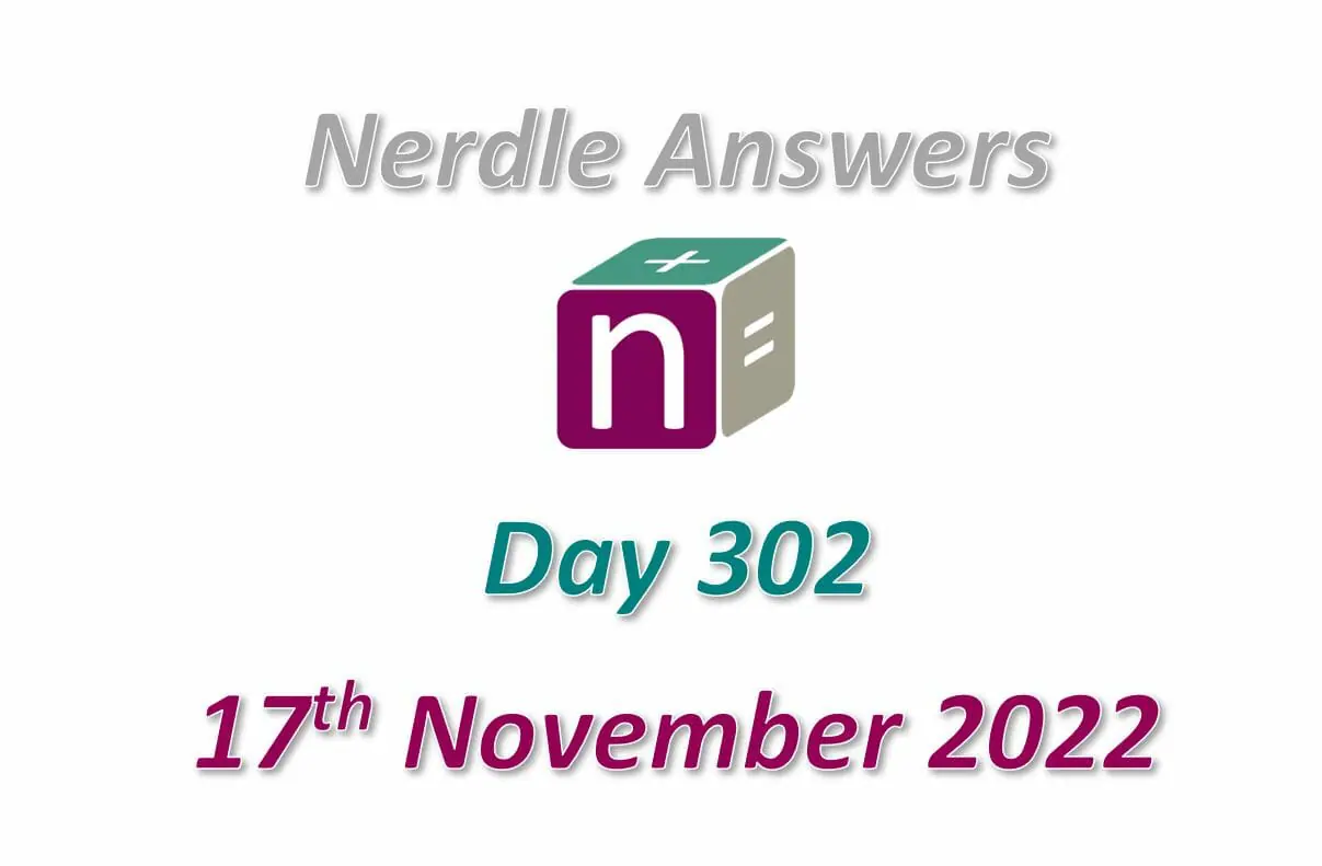 Daily Nerdle 302 Answers - November 17th, 2022