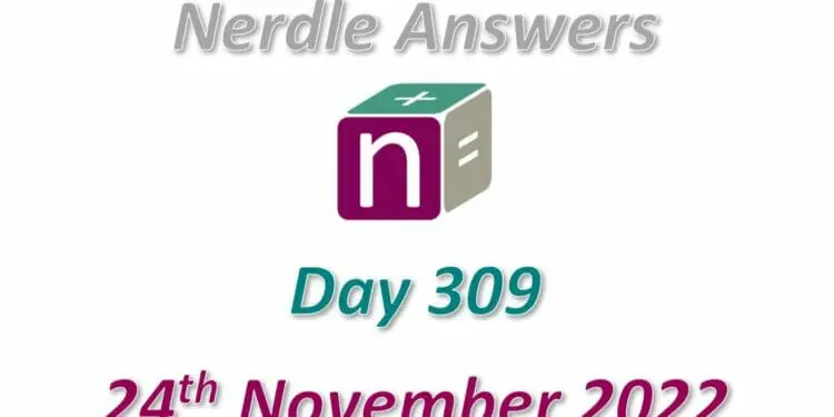 Daily Nerdle 309 Answers - November 24th, 2022