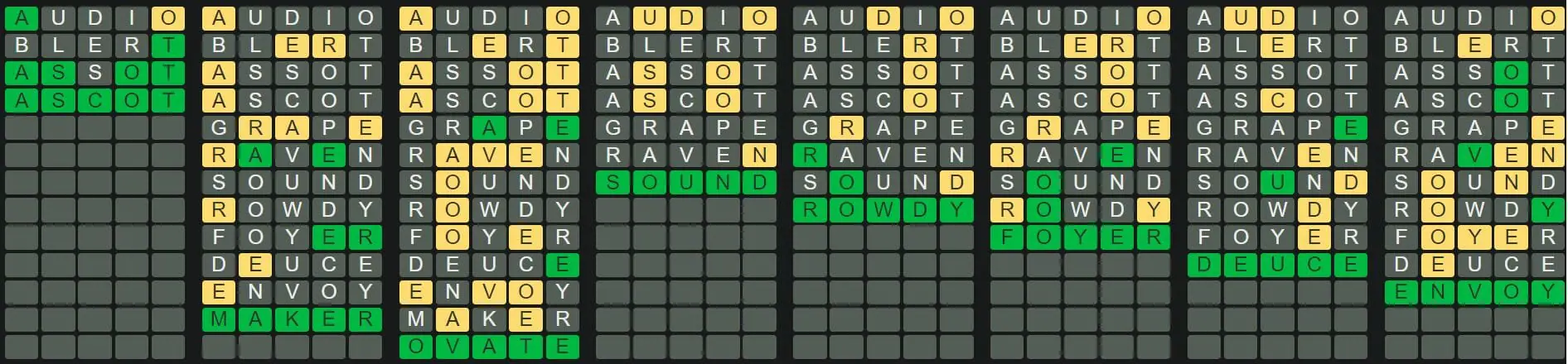 Daily Octordle 295 Answer - November 15th 2022