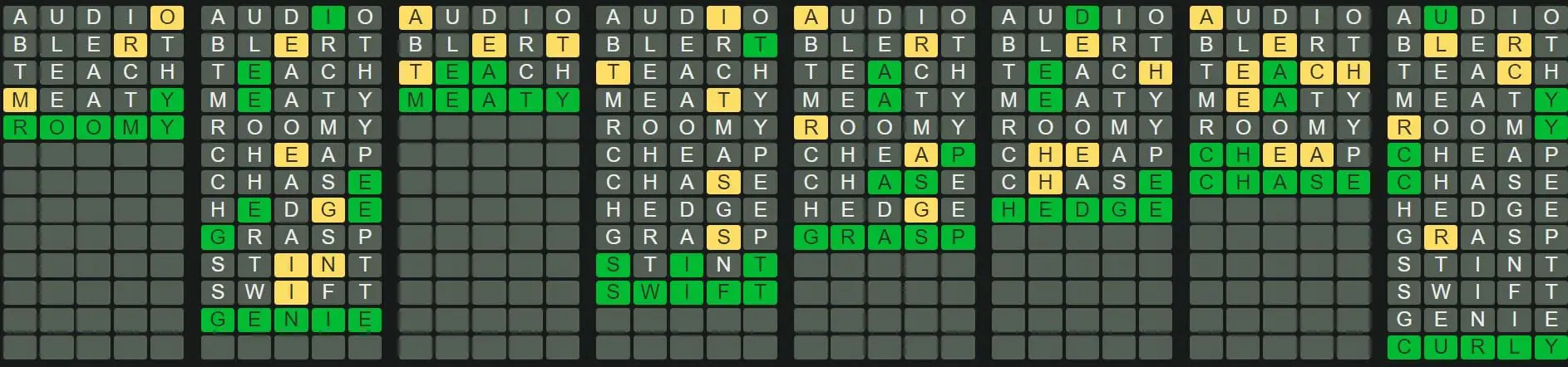 Daily Octordle 297 Answer - November 17th 2022
