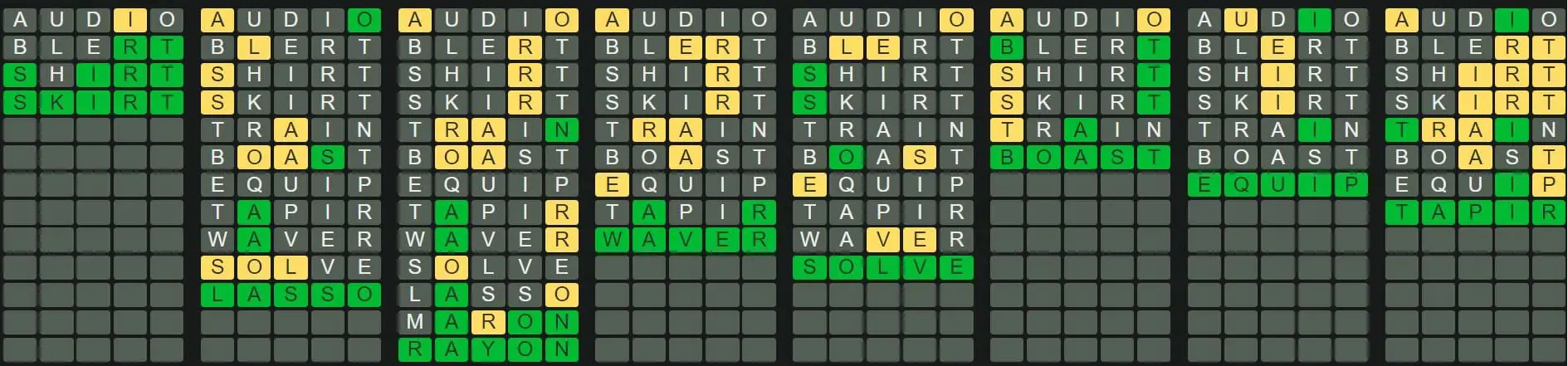 Daily Octordle 299 Answer - November 19th 2022