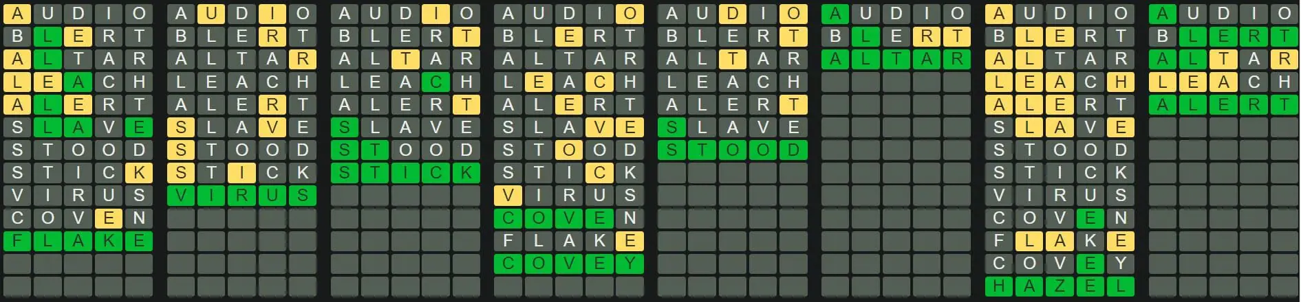 Daily Octordle 304 Answer - November 24th 2022