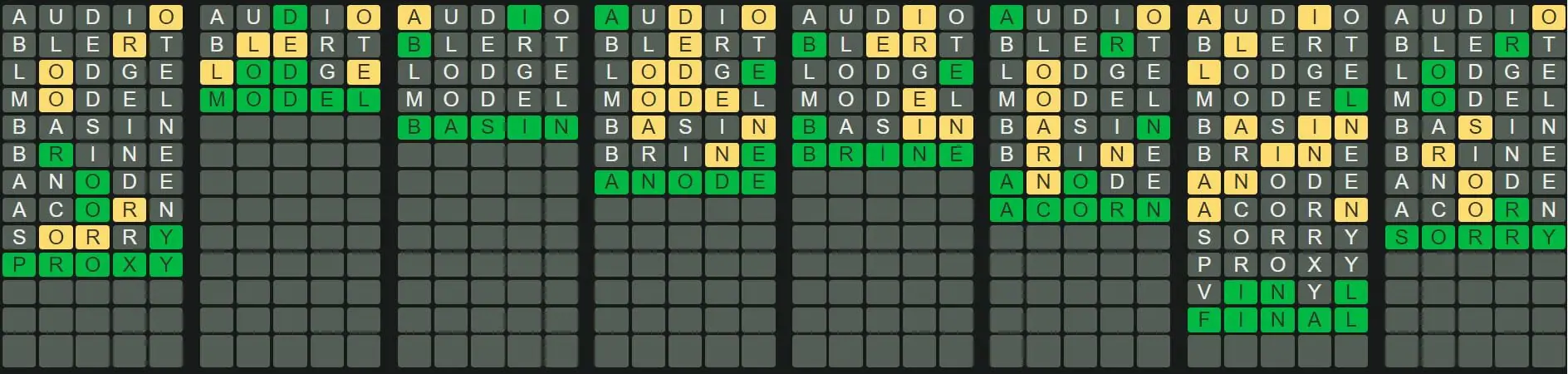 Daily Octordle 307 Answer - November 27th 2022