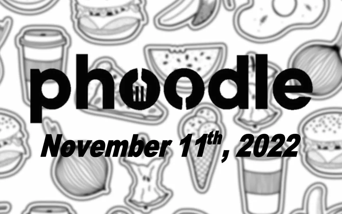 Daily Phoodle - 11th November 2022