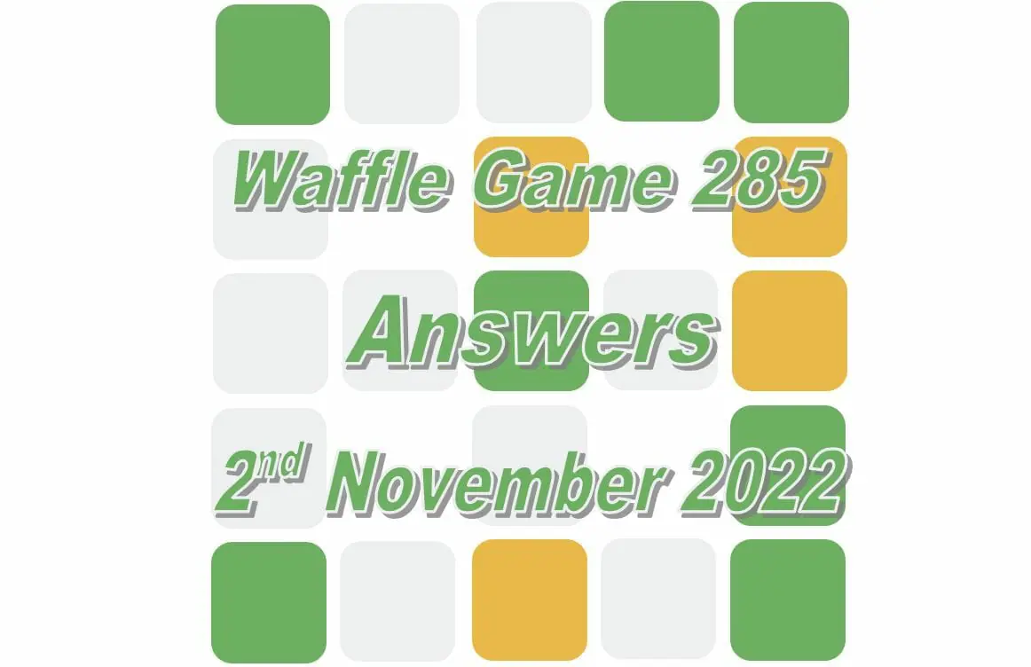 Daily Waffle - November 2nd 2022