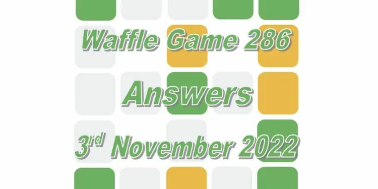 Daily Waffle - November 3rd 2022