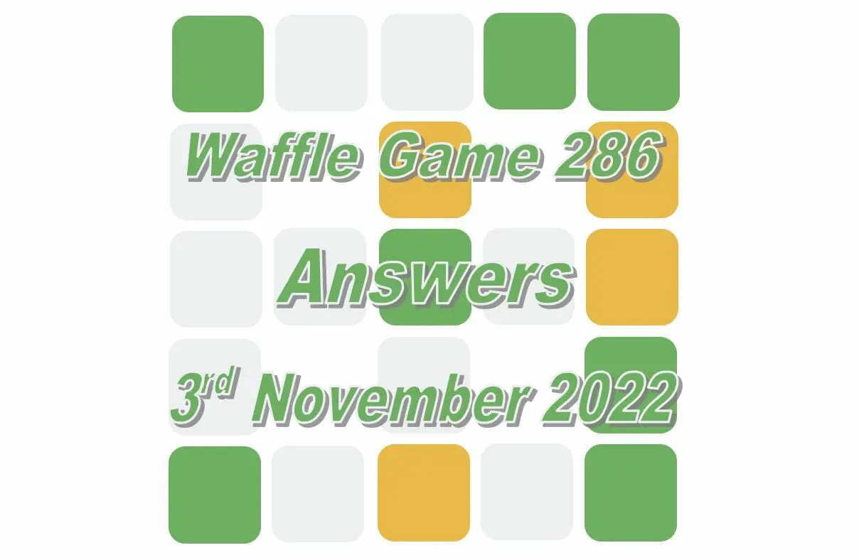 Daily Waffle - November 3rd 2022