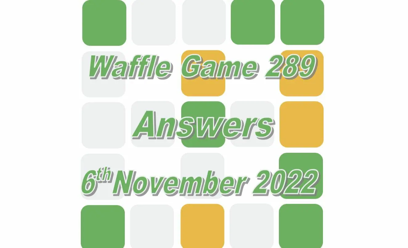 Daily Waffle - November 6th 2022