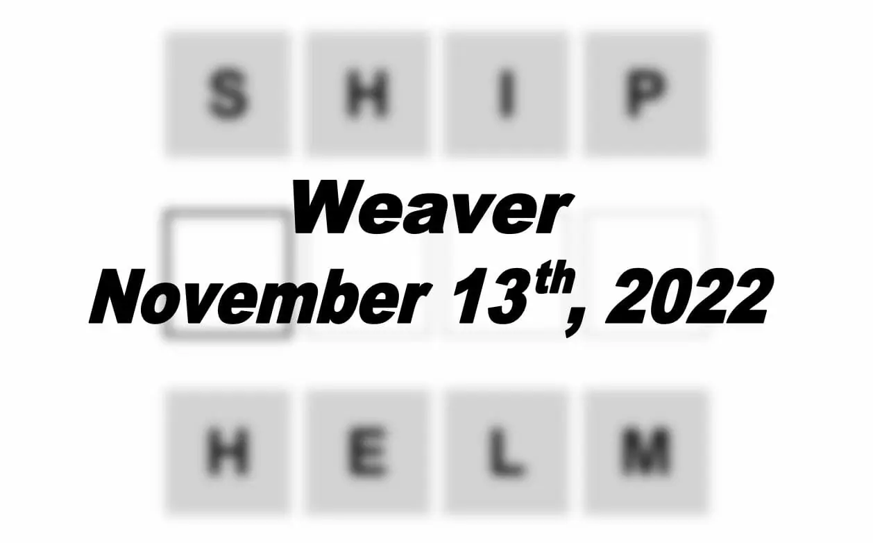 Daily Weaver - 13th November 2022