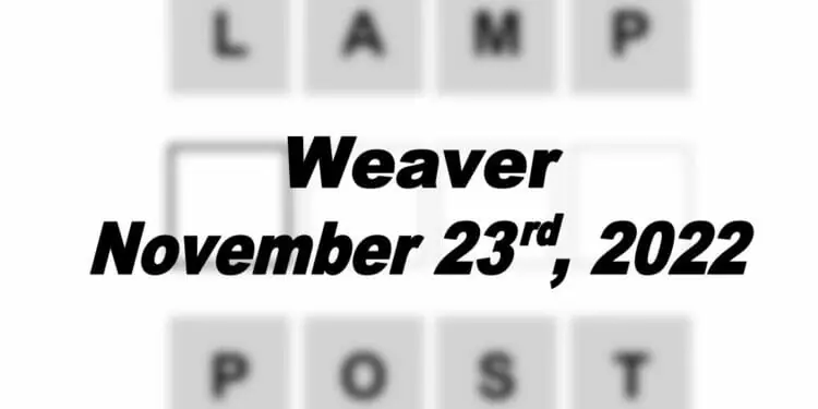 Daily Weaver - 23rd November 2022
