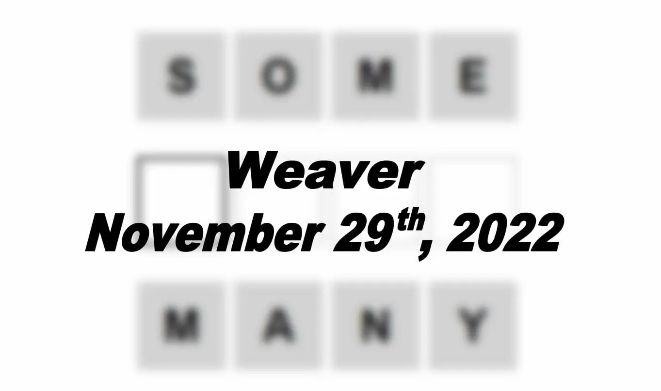 Daily Weaver - 29th November 2022