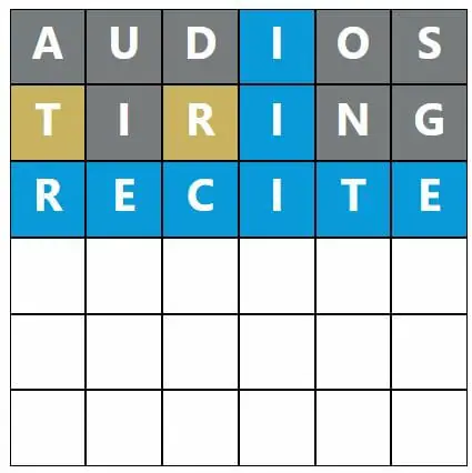 Daily Word Hurdle #585 Morning Answer - 6th November 2022