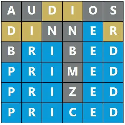 Daily Word Hurdle #594 Afternoon Answer - 10th November 2022