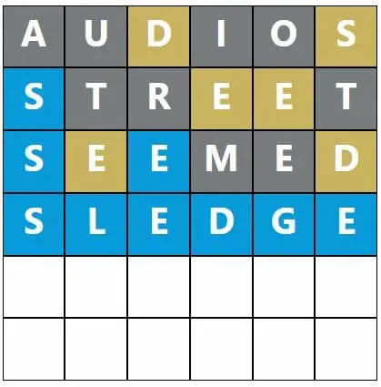 Daily Word Hurdle #597 Morning Answer - 12th November 2022
