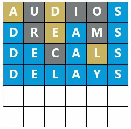 Daily Word Hurdle #598 Afternoon Answer - 12th November 2022