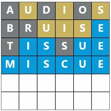 Daily Word Hurdle #599 Morning Answer - 13th November 2022
