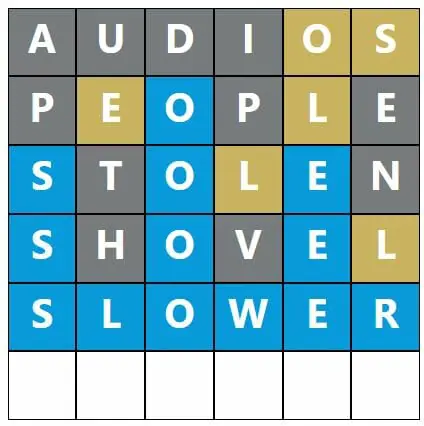 Daily Word Hurdle #600 Afternoon Answer - 13th November 2022