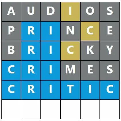 Daily Word Hurdle #608 Afternoon Answer - 17th November 2022