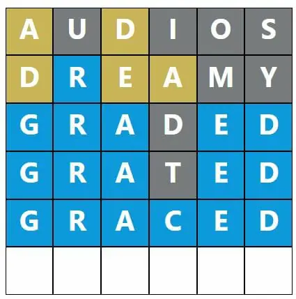 Daily Word Hurdle #615 Morning Answer - 21st November 2022
