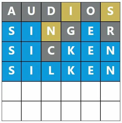 Daily Word Hurdle #617 Morning Answer - 22nd November 2022