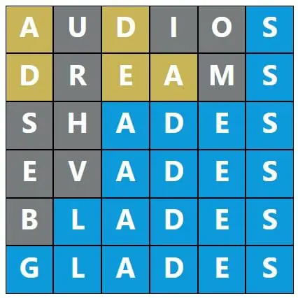 Daily Word Hurdle #618 Afternoon Answer - 22nd November 2022